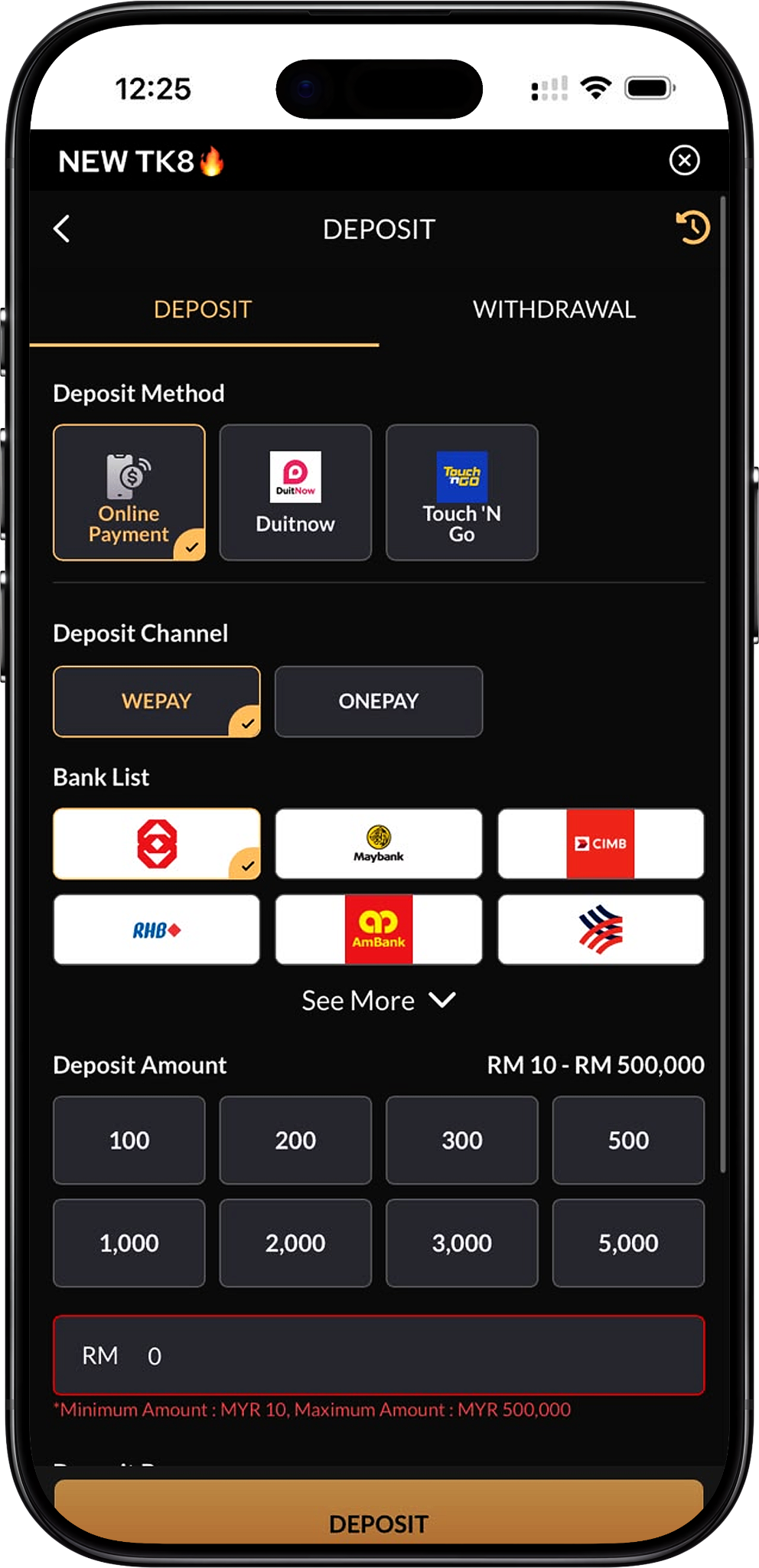 Gambaran Keseluruhan Deposit TK8