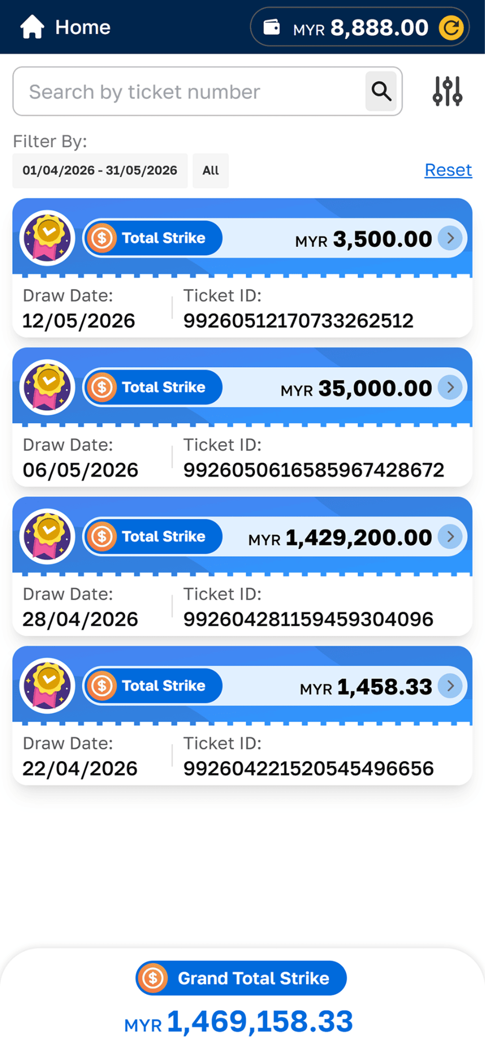 Undian Loteri dan EKOR TK8